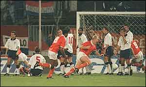 Koeman's goal ultimately cost Graham Taylor his job as England boss