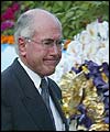 Australian PM John Howard at a memorial service in Bali