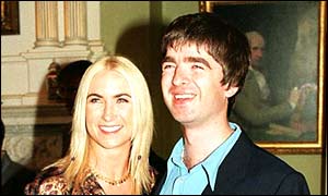 Noel Gallager and Meg Mathews