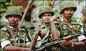 Bangladeshi army soldiers