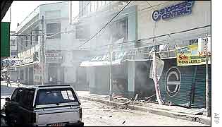 Bomb damage in Zamboanga