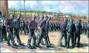 Painting of prisoners