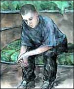 Painting of prisoner