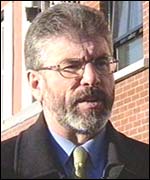 Sinn Fein leader Gerry Adams