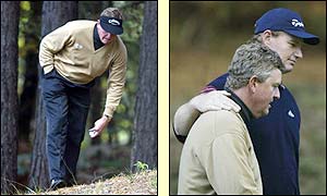 Colin Montgomerie concedes to Els who has two blistering rounds to win 6 & 5