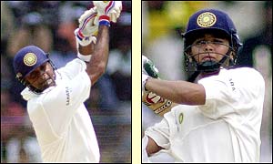 Javagal Srinath plays some big shots on his way to making 39