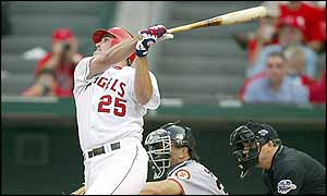 Troy Glaus hits two homers in the second and sixth innings 