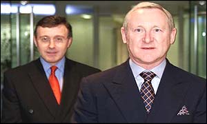 Finance director David Jardine and chairman David Crossland