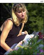 American Denise Richie, of Minnesota, at Darwin ceremony