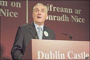 Irish Prime Minister Bertie Ahern 