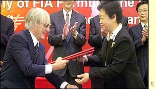 Ecclestone confirmed the deal at a ceremony in Shanghai on Monday