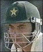 Hasan Raza batting in Sharjah