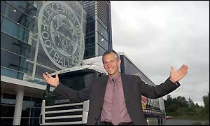 Gary Lineker at Leicester's Walkers Stadium