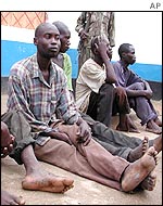 Rwandan soldiers captured by DRC government forces