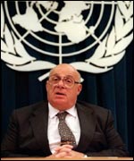 Speaking at the United Nations in 1998
