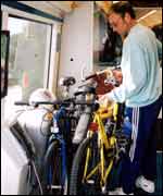 Bikes on an Anglia train