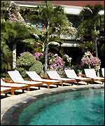 Hotel pool in Bali