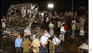 Scene of the suicide bomb