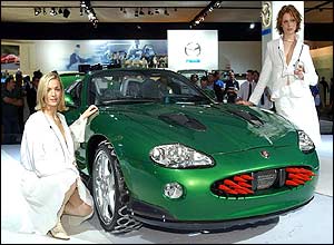 The 400 bhp Jaguar XKR convertible used in the latest James Bond film