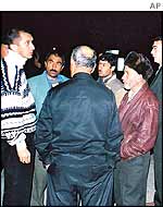 Relatives wait for news 