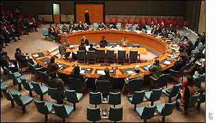 UN Security Council in session