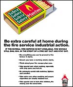 Scottish Executive fire advice poster