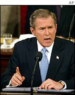 US President George W Bush
