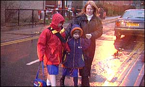 Children going to school