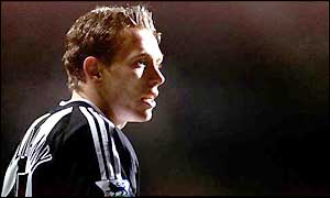 Newcastle striker Craig Bellamy