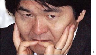 Financial Services and Economics Minister Heizo Takenaka