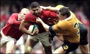 Wales v Australia in the 1999 World Cup quarter-final at the Millennium Stadium
