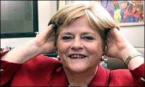 Ann Widdecombe following a makeover last year