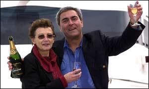 Lottery winners Ronald Ullah and Ann