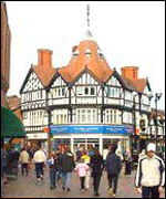 Wrexham town centre