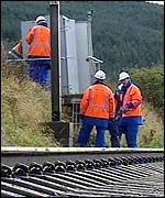 Railway repair workers 