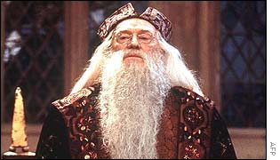 Richard Harris as Professor Dumbledore in Harry Potter and the Philospher's Stone