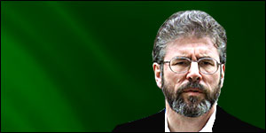 Sinn Fein leader Gerry Adams