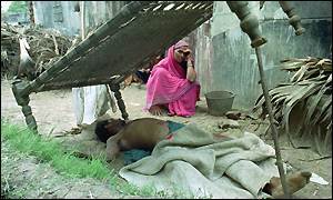 Bihar widow grieves death of husband in caste clashes