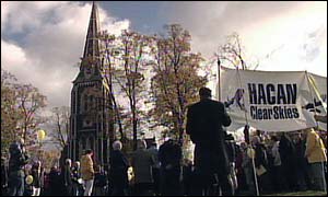 The rally at Chiswick Park