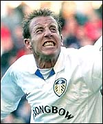 Lee Bowyer celebrates putting Leeds back in front