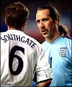 David Seaman talks business with Gareth Southgate