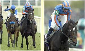 High Chaparral finally gives trainer Aiden O'Brien something to smile about by winning the Breeders Cup Turf race.