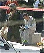 Scene at Ariel petrol station