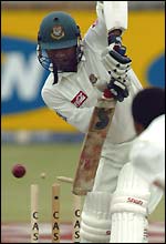 Hannan Sarkar is bowled Ntini for 17