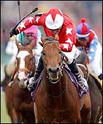 Michael Kinane can't quite guide Rock of Gibraltar to victory