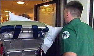 Trolley with paramedic