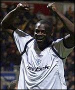 Bolton striker Michael Ricketts