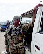 Rebel soldiers in the Ivory Coast