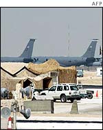 The US military base at al-Udeid, Qatar