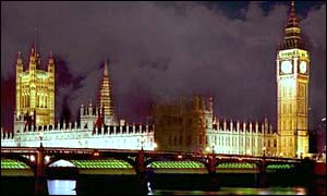 Houses of Parliament at night